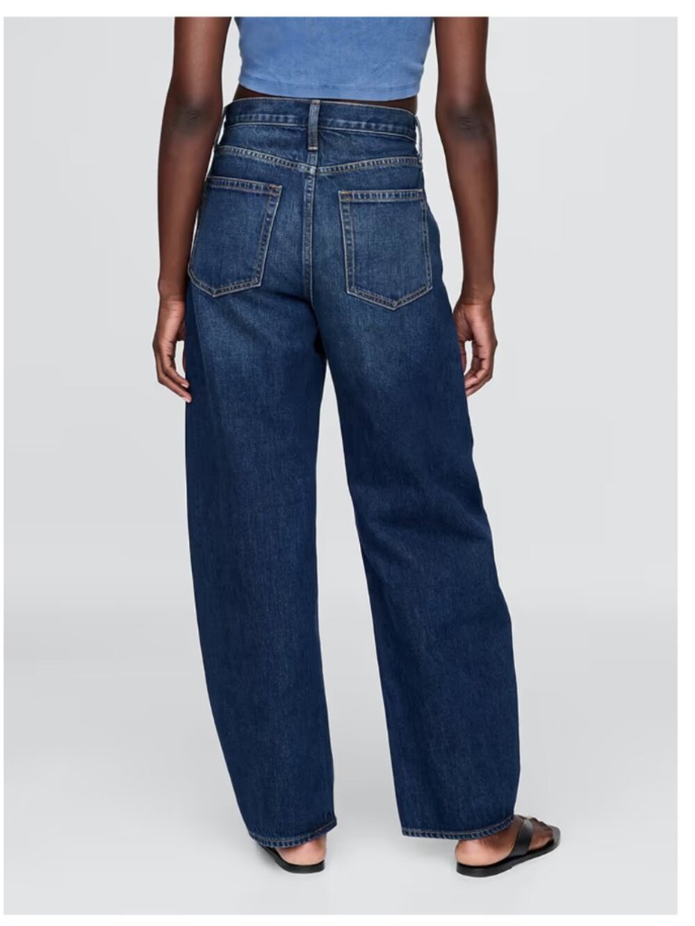 Gap High Rise Barrel Jeans, Size 29 short - Picture 3 of 9